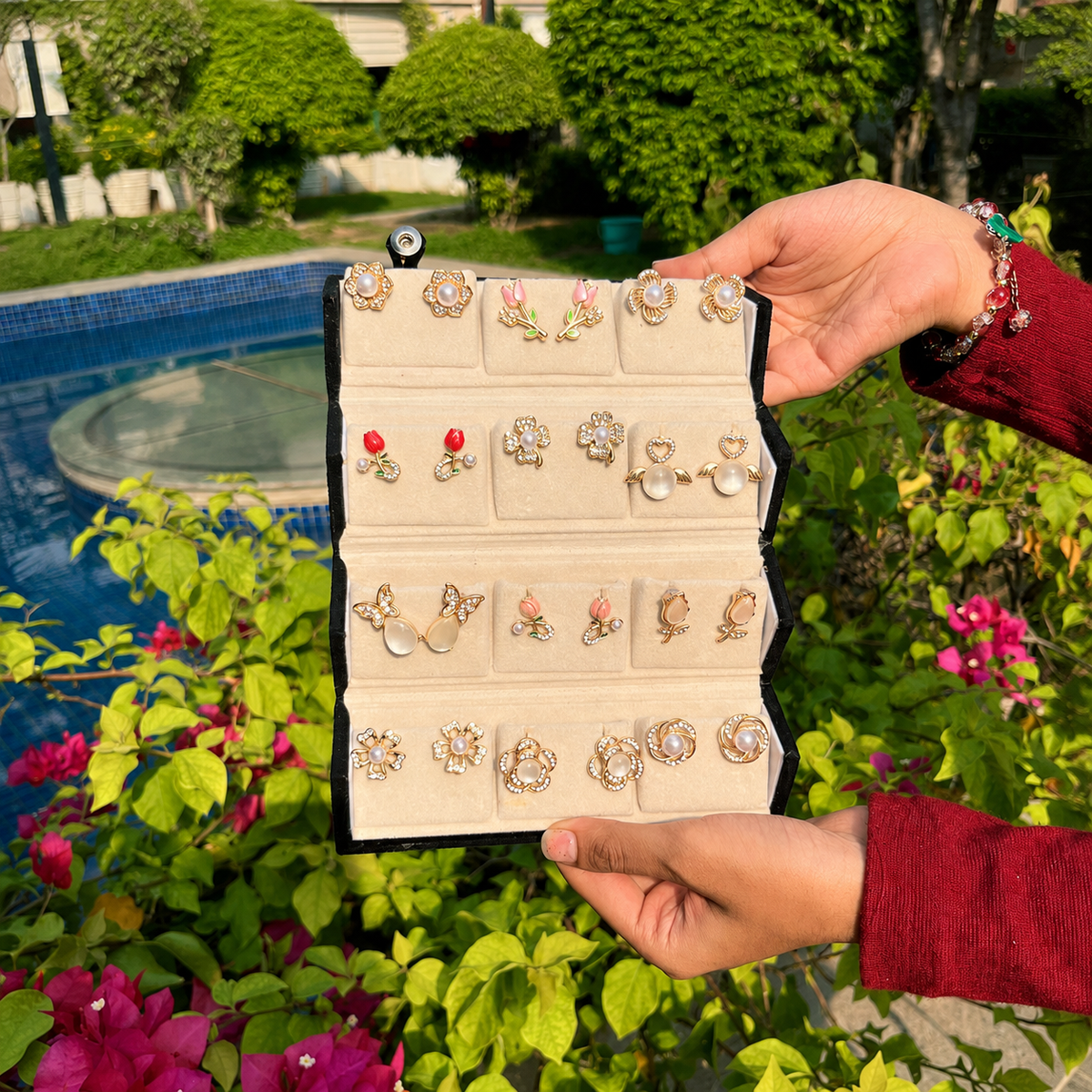 12 Pair Korean Earrings Box π