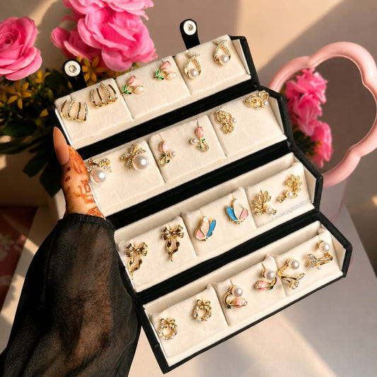 Viral 12 Pair Korean Earrings Box 💕