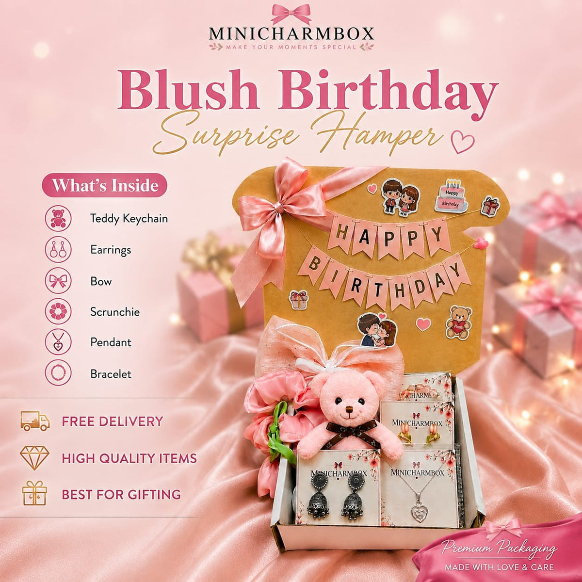 🎀 Blush Birthday Surprise Hamper