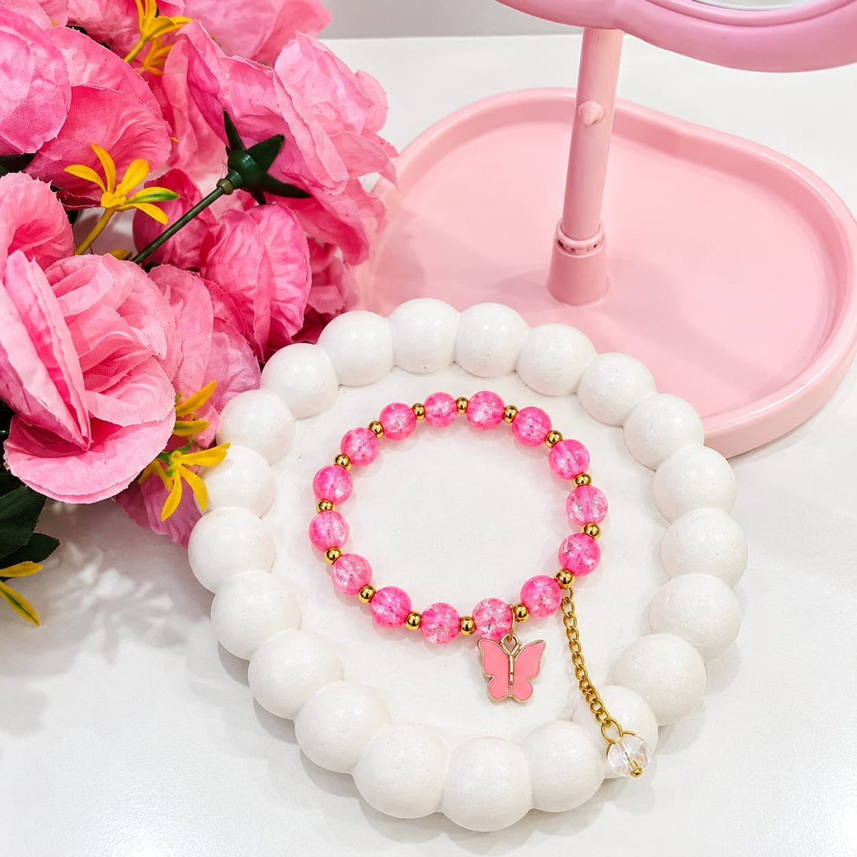 Pink Charm Bracelet